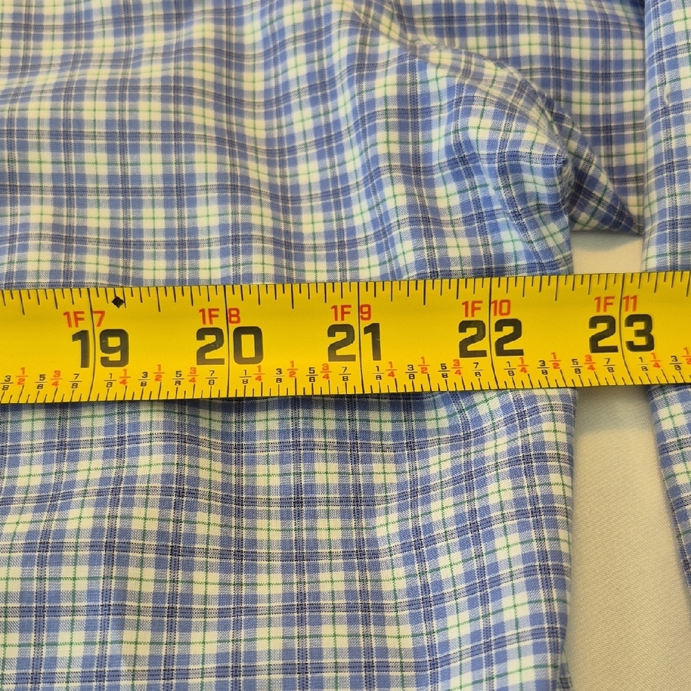 Lorenzo Uomo Long Sleeve Trim Fit Blue Button Down Mens Shirt. Size 34-35. NWOT - Picture 7 of 16